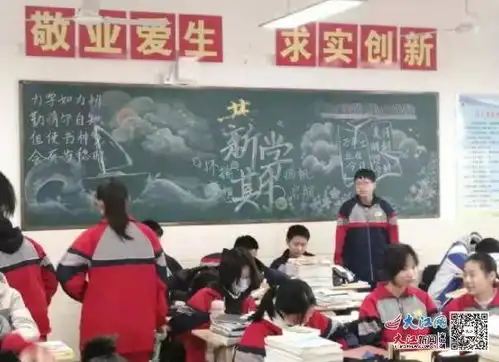 学期伊始春阳起板报立志气象新九江一中开展新学期新气象主题黑板报评比活动图