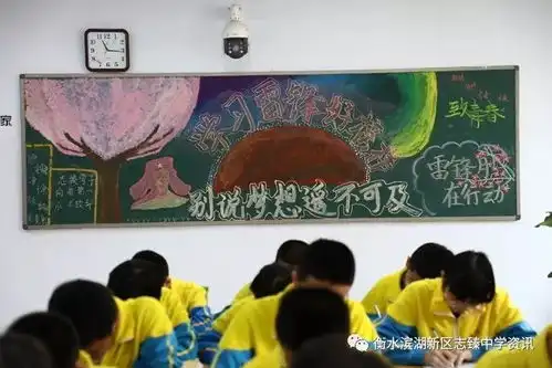 志花样少年,学雷锋板报