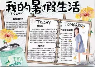 欢乐暑假主题手抄报,点亮你的暑假生活