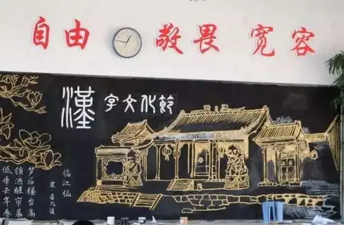 高中生黑板报走红,赤壁图画得栩栩如生,网友舍不得擦了