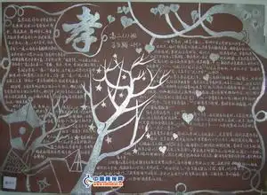 弘扬传统美德手抄报图片大全无涂色