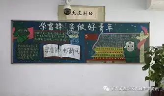 志花样少年,学雷锋板报