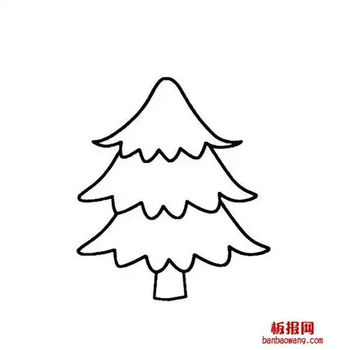 塔松树的简单画法1