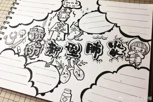 冠状病毒手抄报