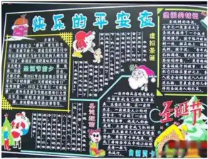2018年高三圣诞节黑板报素材大全