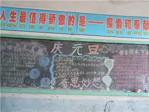 元旦黑板报跨入新一年