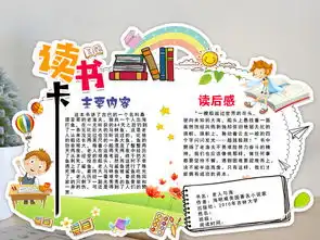 卡通可爱好书推荐共读伴我成长读书卡空白小报图片素材psd模板下载45.51mb读书卡大全读书手抄报