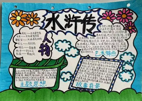 试看书林隐处几多俊逸儒流初三a部语文组举办水浒传手抄报评比大赛