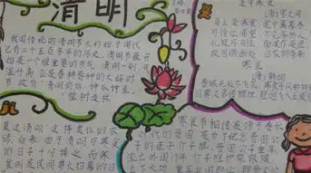 五年级清明节手抄报内容