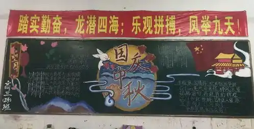 固始三高举行喜迎国庆佳节主题板报评比活动