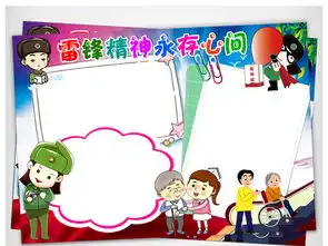 学雷锋小报好人好事道德手抄电子小报模板图片worddoc设计图下载学雷锋手抄报大全编号17473668