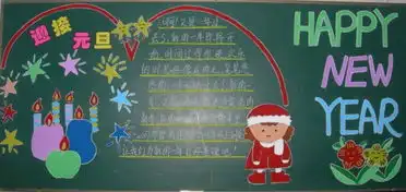 元旦黑板报元旦黑板报排版设计
