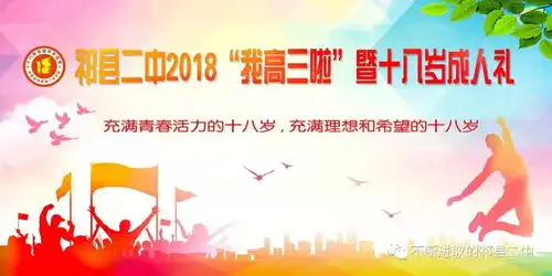 十八而志逐梦未来,感恩责任伴我同行祁县二中2018我高三啦暨十八岁成人礼