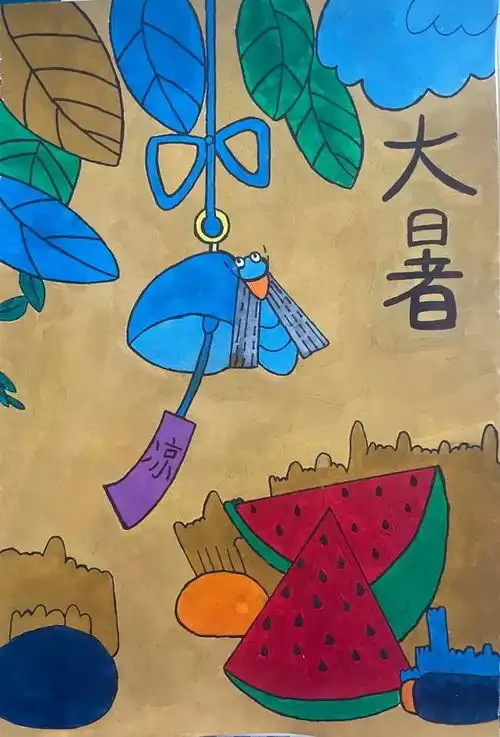 洛阳幼儿师范学校2020级学生二十四节气主题绘画作品欣赏
