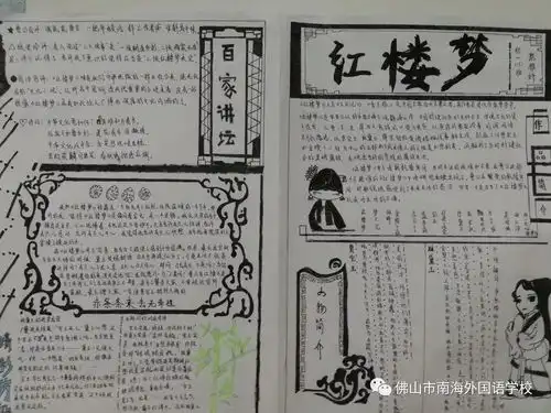 生活处处有语文南海外国语学校第五届书文节之漫游语文世界手抄报比赛