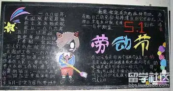 迎五一劳动节主题黑板报