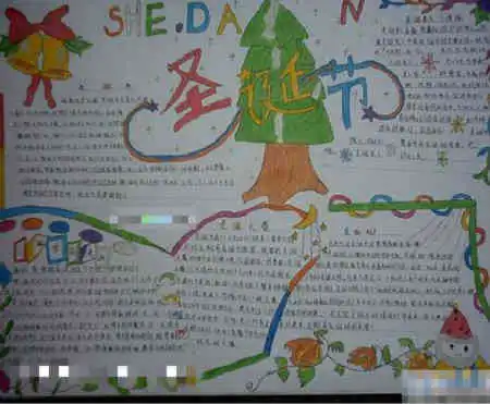 圣诞节手抄报幽默的圣诞祝福