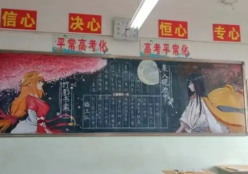00后黑板报火了,没想到粉笔还能这样用,网友这真是高手
