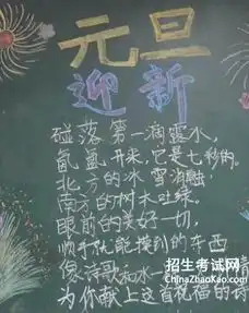 元旦节黑板报