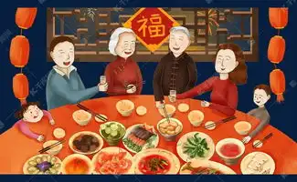 春节农历新年家人团圆年夜饭守夜场景素材图片免费下载千库网