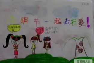 清明节儿童画