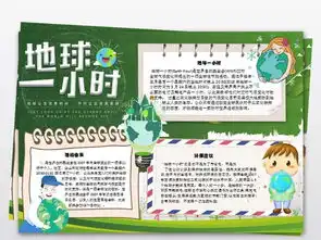 地球一小时小报低碳生活手抄报环保电子小报图片素材wps模板下载2.02mb保护环境手抄报大全环保手抄报