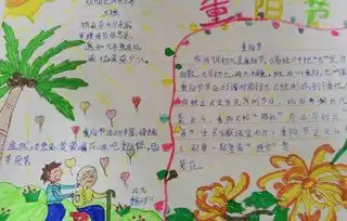 重阳节手抄报简单好看多彩主题的重阳节手抄报大全