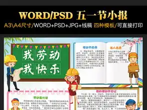 五一劳动节小报我劳动我快乐小清新电子小报图片素材worddoc模板下载90.56mb劳动节手抄报大全节日手抄报
