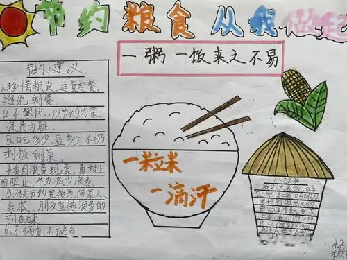 佳作选登粮食是生命之源,珍惜粮食,从我做起......