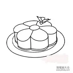 中秋月饼简笔画图片