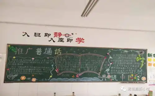 人人学讲普通话个个争当文明人高新小学推普系列活动之黑板报宣传栏