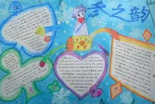 2017大雪节气手抄报图片简单漂亮关于大雪节气的手抄报图片