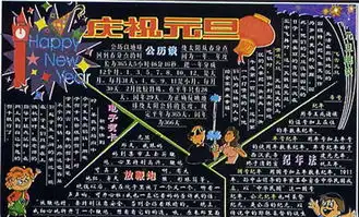 元旦黑板报问候由心而起