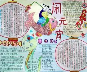 元宵节手抄报祝你元宵快乐