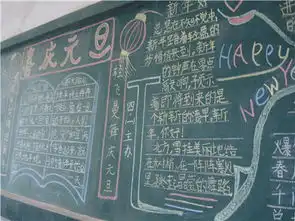 元旦黑板报多么快乐的元旦