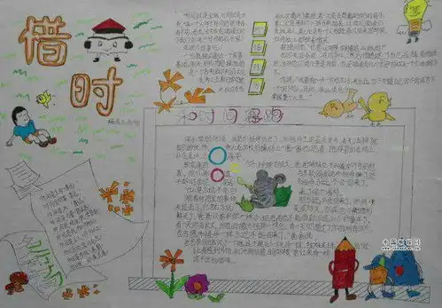 科学合理利用时间手抄报