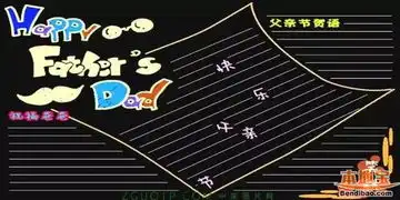 父亲节黑板报精选简单好看