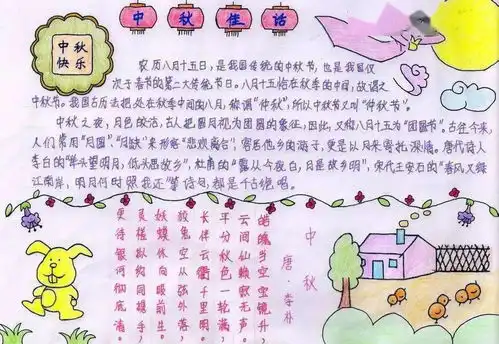 中秋节手抄报好词好句好段好诗范文,为孩子收藏