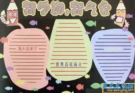开学了.板报