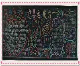 六一儿童节黑板报儿童节快乐