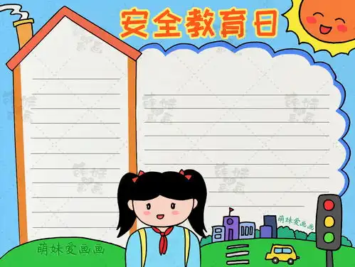 简单漂亮的全国中小学生安全教育日手抄报模板,含内容文字