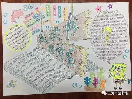 三河市图书馆我读书,我快乐读书手抄报大展台活动获奖公示