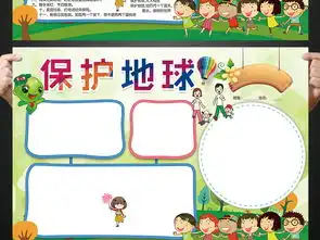 保护地球小报绿色家园环保手抄报电子小报图片素材psd模板下载73.36mb爱护地球手抄报大全环保手抄报