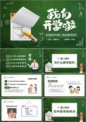 小学数学开学第一课ppt模板下载熊猫办公