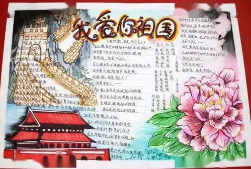 素材爱国手抄报带线搞可打印,演讲稿,诗句素材分享