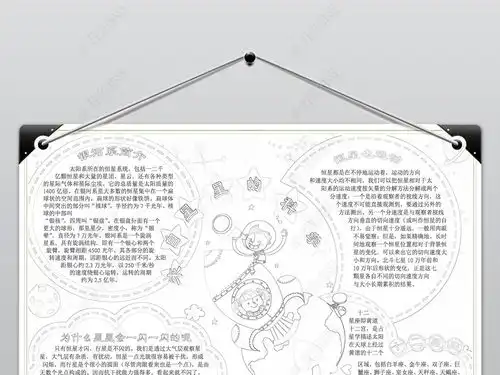 科学小报科技普探索宇宙天文电子手抄小报图片模板下载