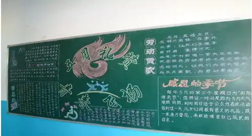 五四青年节黑板报板报设计