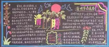 清明节黑板报清明节黑板报的传统制作
