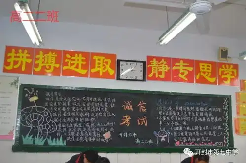 东北学区开封七中开展诚信主题黑板报展示活动