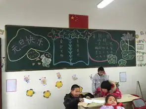 汤园小学举行元旦主题黑板报评比